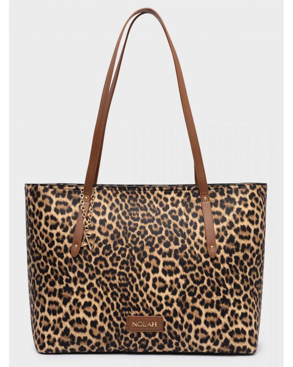 Nolah Γυναικεία Τσάντα ώμου Zuma Brown Leopard Γυναικείες Τσάντες