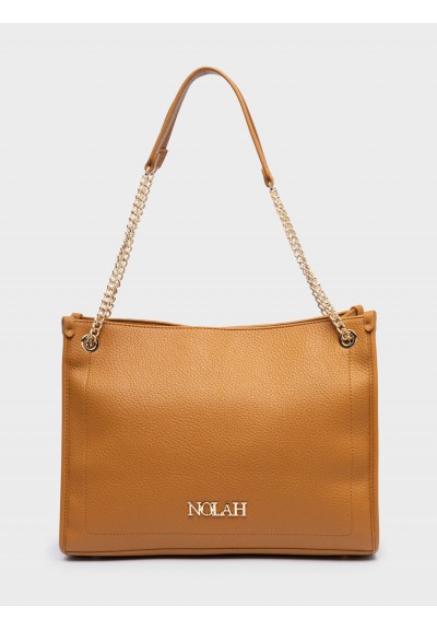 Nolah Γυναικεία Τσάντα ώμου Matina Camel Honey