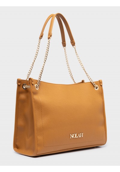 Nolah Γυναικεία Τσάντα ώμου Matina Camel Honey