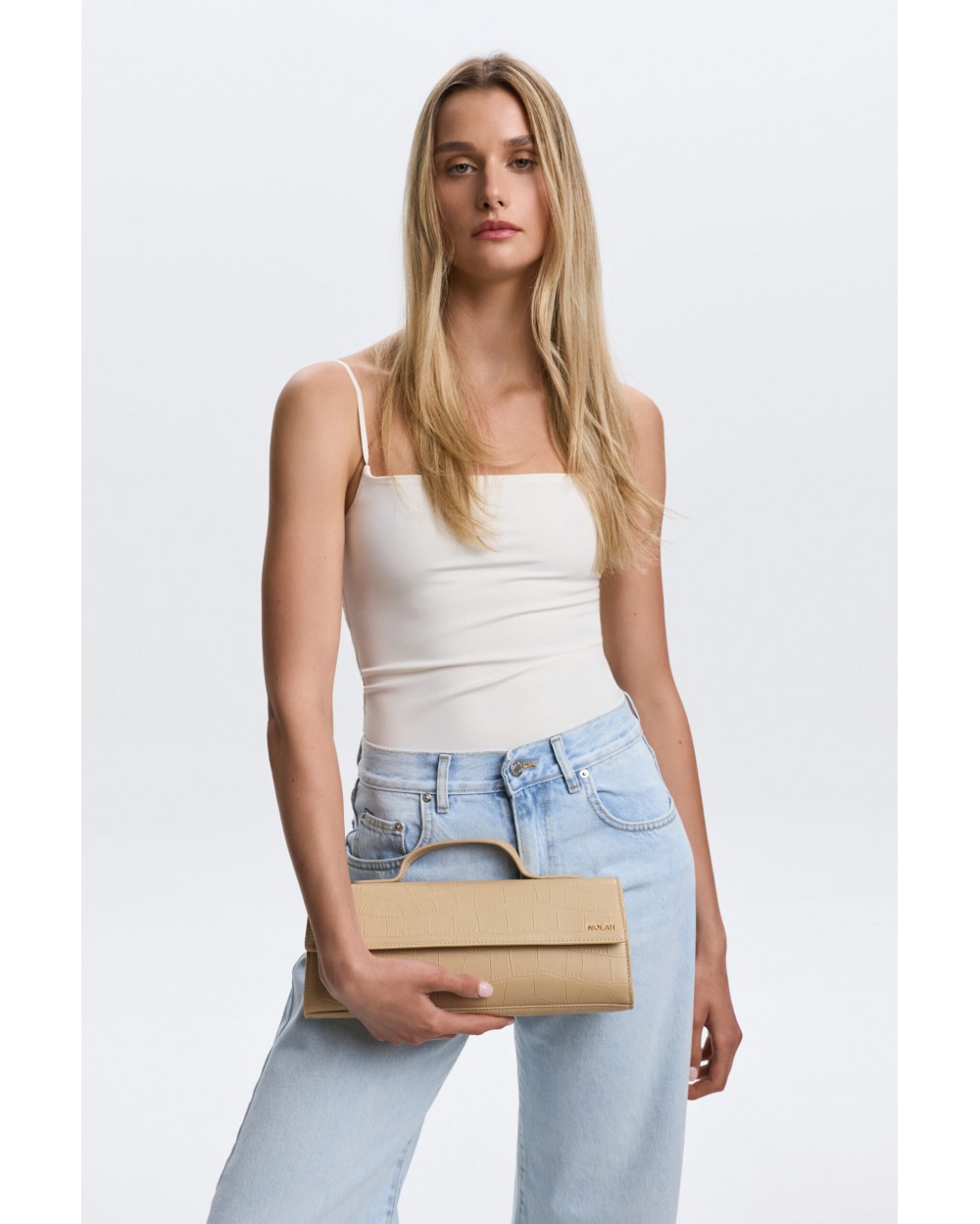 Nolah Γυναικεία Τσάντα ώμου & χιαστί Carmen Beige Γυναικείες Τσάντες