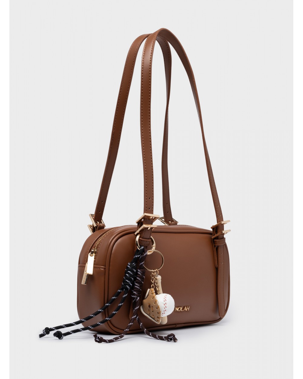 Nolah Γυναικεία Τσάντα ώμου Hockey Brown Γυναικείες Τσάντες