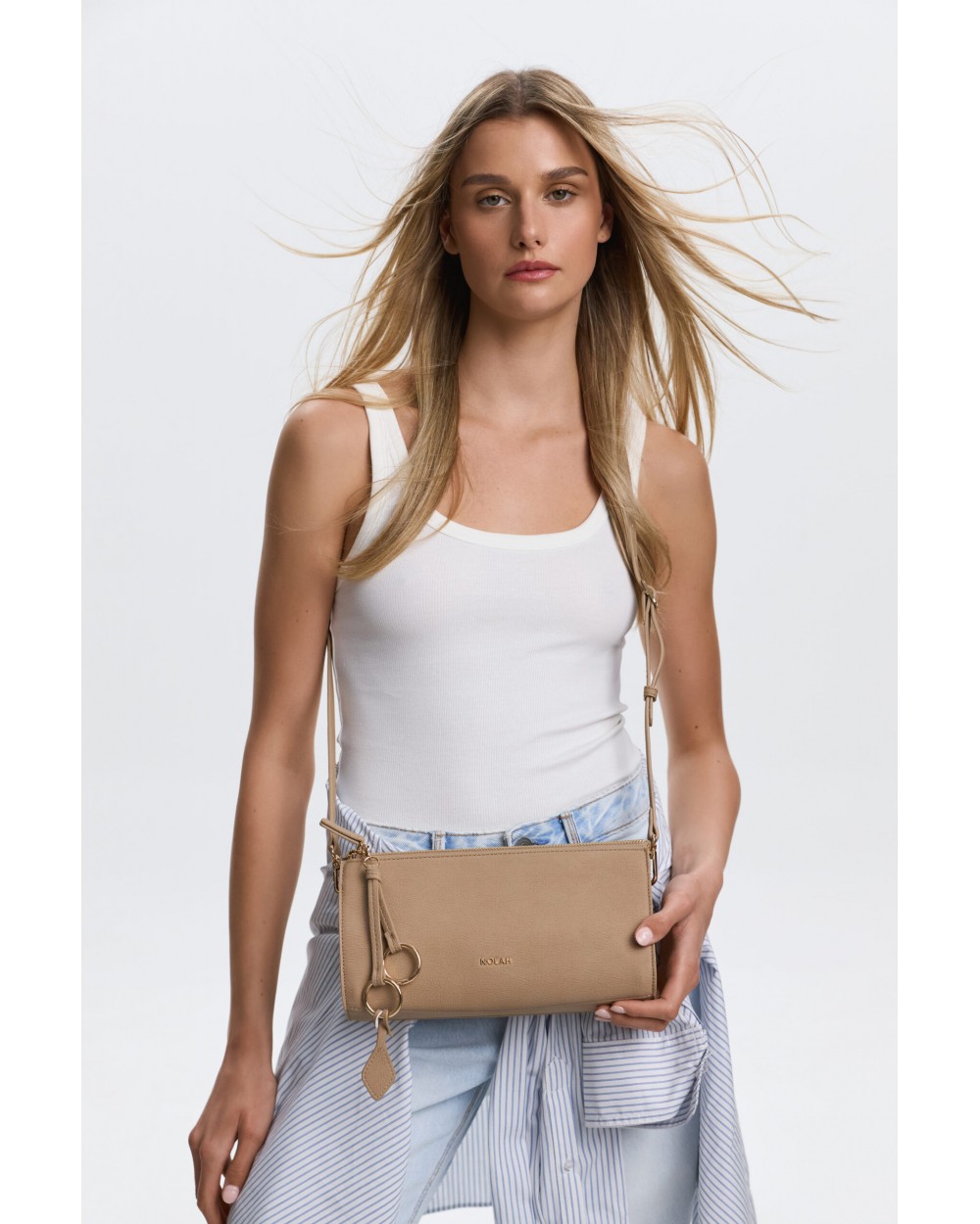 Nolah Γυναικεία Τσάντα ώμου & χιαστί Aura Black Γυναικείες Τσάντες