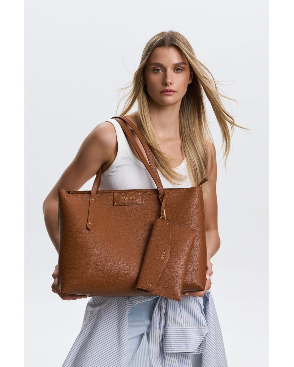 Nolah Γυναικεία Τσάντα ώμου Serenity Brown Γυναικείες Τσάντες