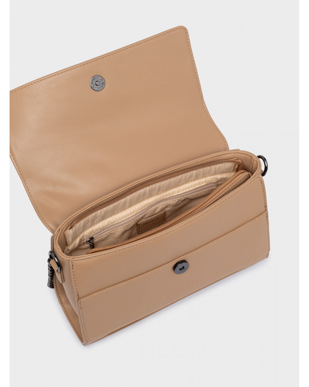 Nolah Γυναικεία Τσάντα ώμου & χιαστί Eva Beige Γυναικείες Τσάντες