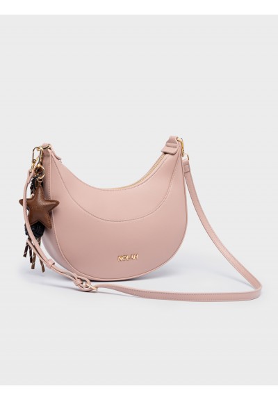 Nolah Γυναικεία Τσάντα ώμου & χιαστί Fabela Dusty Pink Light Gold