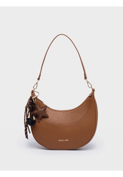 Nolah Γυναικεία Τσάντα ώμου & χιαστί Fabela Light Brown