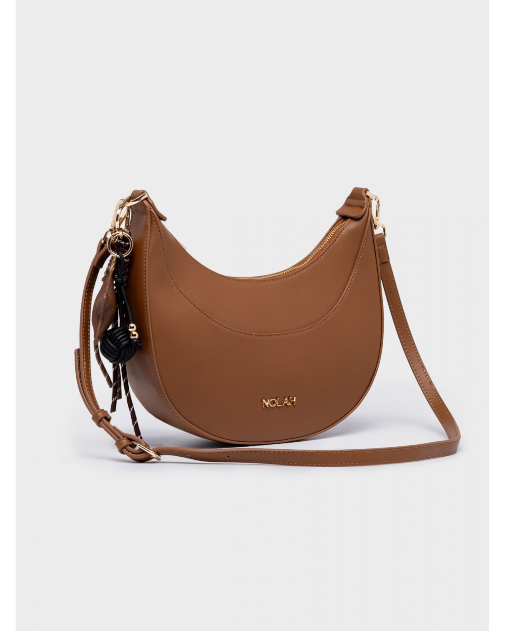 Nolah Γυναικεία Τσάντα ώμου & χιαστί Fabela Light Brown Γυναικείες Τσάντες