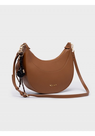 Nolah Γυναικεία Τσάντα ώμου & χιαστί Fabela Light Brown