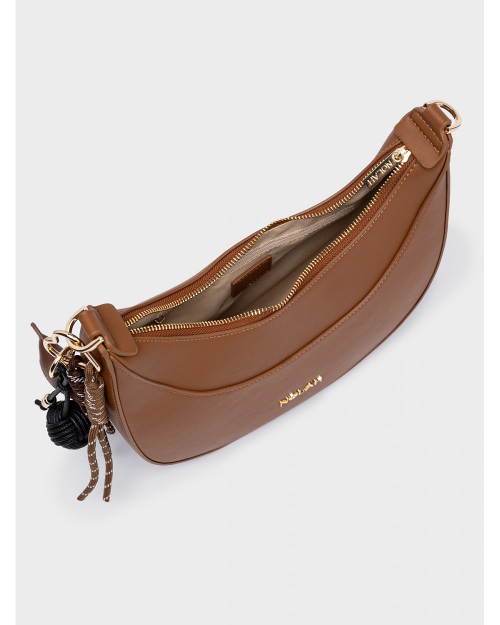 Nolah Γυναικεία Τσάντα ώμου & χιαστί Fabela Light Brown Γυναικείες Τσάντες