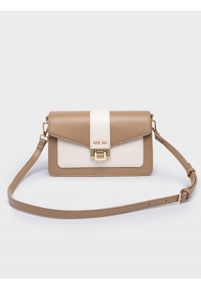 Nolah Γυναικεία Τσάντα ώμου & χιαστί Danny Beige – Cream