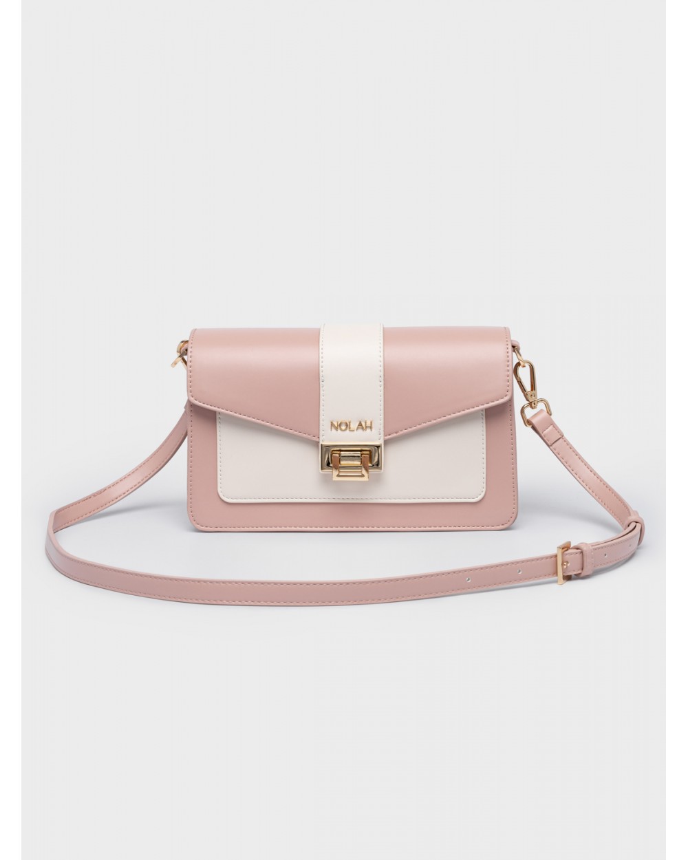 Nolah Γυναικεία Τσάντα ώμου & χιαστί Danny Pink – Cream Γυναικείες Τσάντες