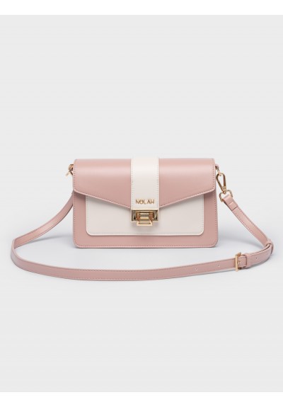 Nolah Γυναικεία Τσάντα ώμου & χιαστί Danny Pink – Cream