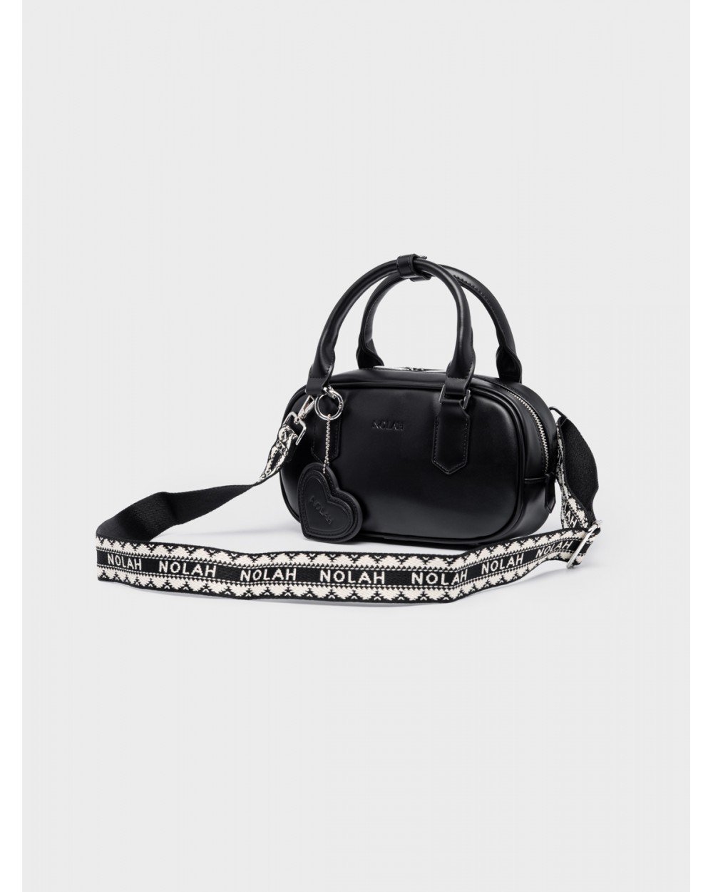 Nolah Γυναικεία Τσάντα ώμου & χιαστί Lovey Black Silver Γυναικείες Τσάντες