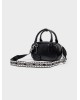 Nolah Γυναικεία Τσάντα ώμου & χιαστί Lovey Black Silver Γυναικείες Τσάντες