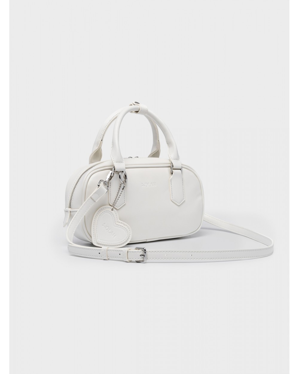 Nolah Γυναικεία Τσάντα ώμου & χιαστί Lovey White Silver Γυναικείες Τσάντες