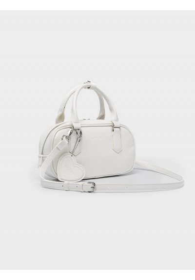 Nolah Γυναικεία Τσάντα ώμου & χιαστί Lovey White Silver