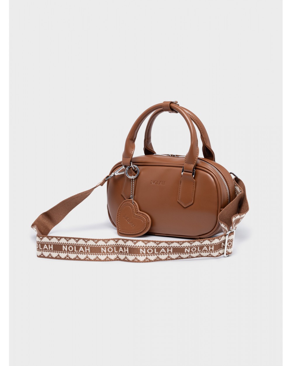 Nolah Γυναικεία Τσάντα ώμου & χιαστί Lovey Brown Silver Γυναικείες Τσάντες