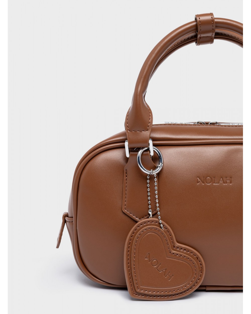 Nolah Γυναικεία Τσάντα ώμου & χιαστί Lovey Brown Silver Γυναικείες Τσάντες