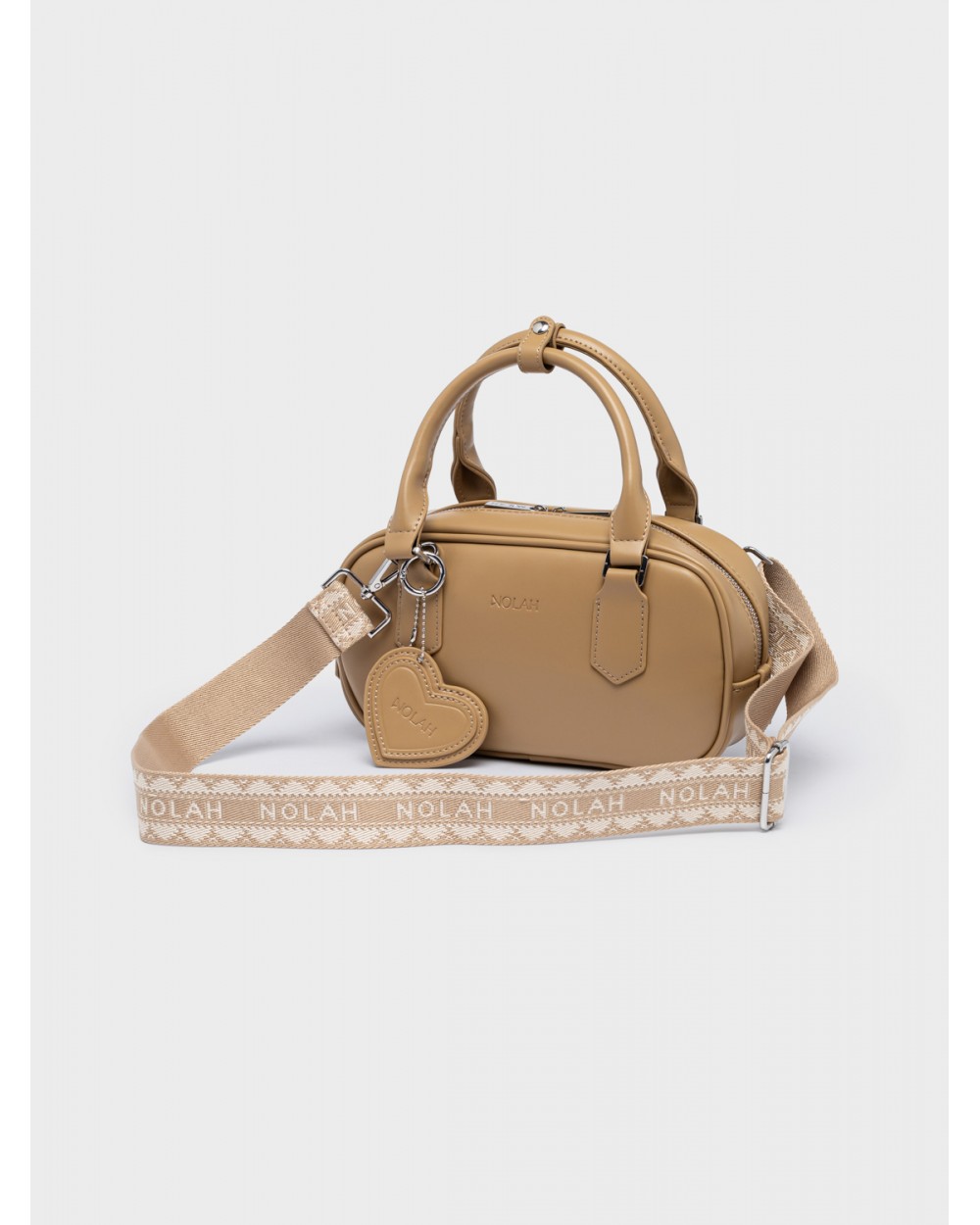 Nolah Γυναικεία Τσάντα ώμου & χιαστί Lovey Beige Silver Γυναικείες Τσάντες