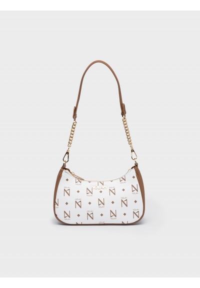 Nolah Γυναικεία Τσάντα ώμου & χιαστί Mona White – Brown
