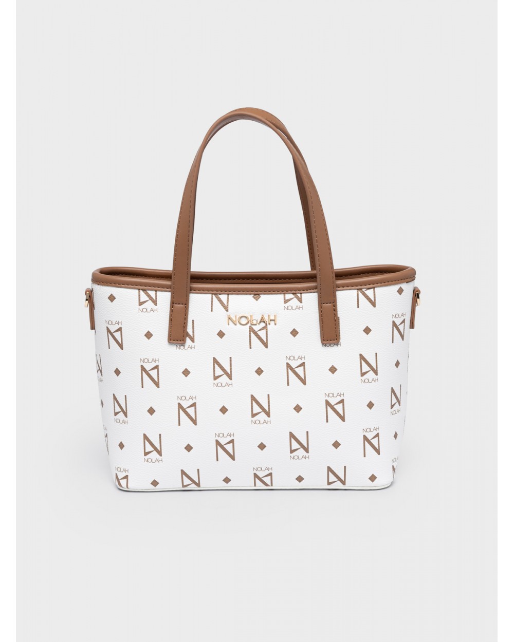 Nolah Γυναικεία Τσάντα ώμου & χιαστί Jenilda White – Brown Γυναικείες Τσάντες
