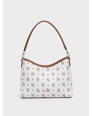 Nolah Γυναικεία Τσάντα ώμου & χιαστί Bettina White – Brown