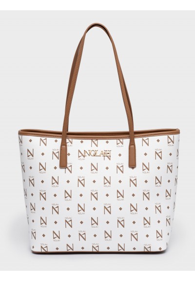 Nolah Γυναικεία Τσάντα ώμου Ansa White – Brown