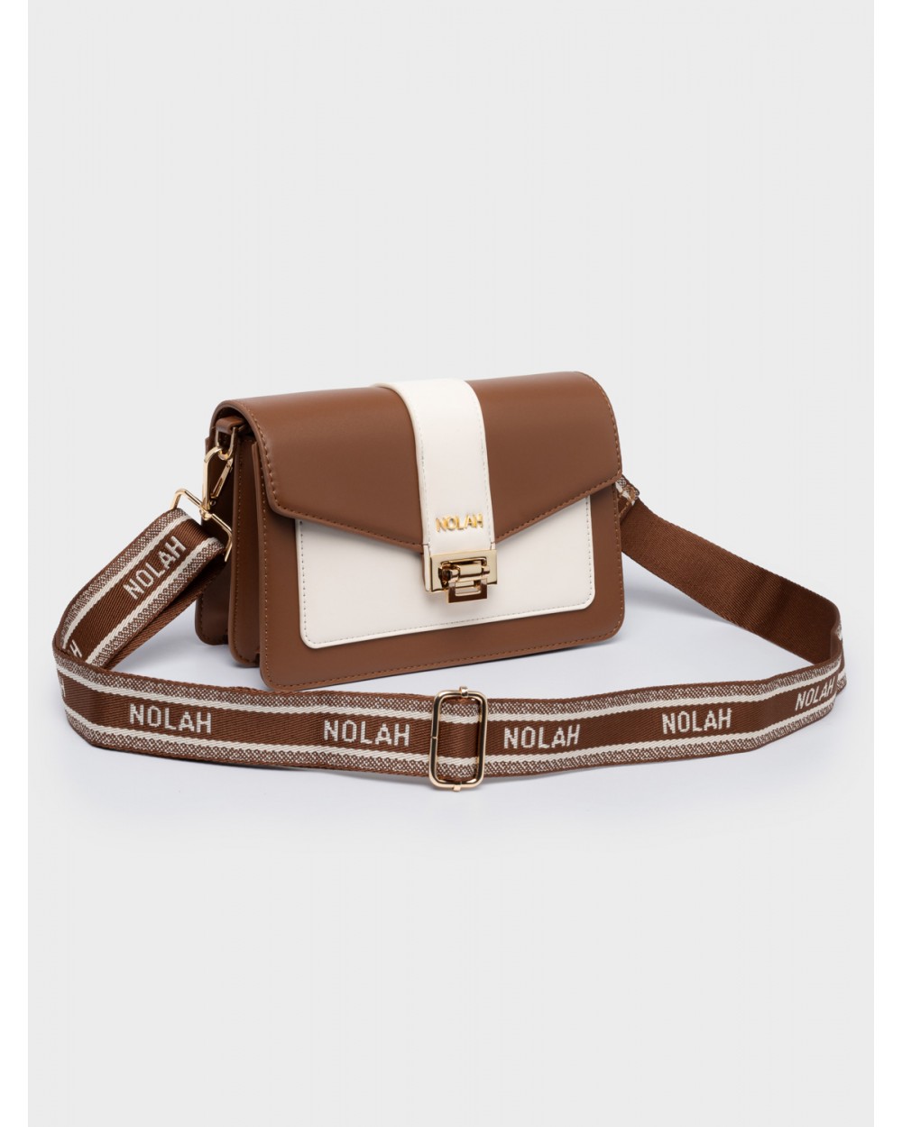 Nolah Γυναικεία Τσάντα ώμου & χιαστί Danny Brown Cream Γυναικείες Τσάντες