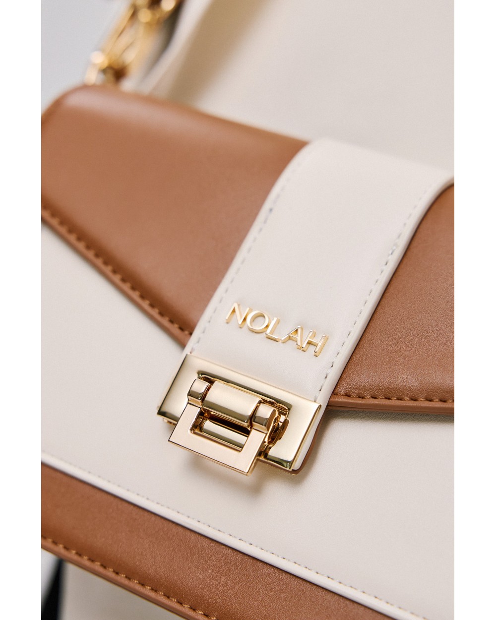 Nolah Γυναικεία Τσάντα ώμου & χιαστί Danny Brown Cream Γυναικείες Τσάντες