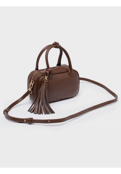 Nolah Γυναικεία Τσάντα ώμου & χιαστί Laura Brown Gold