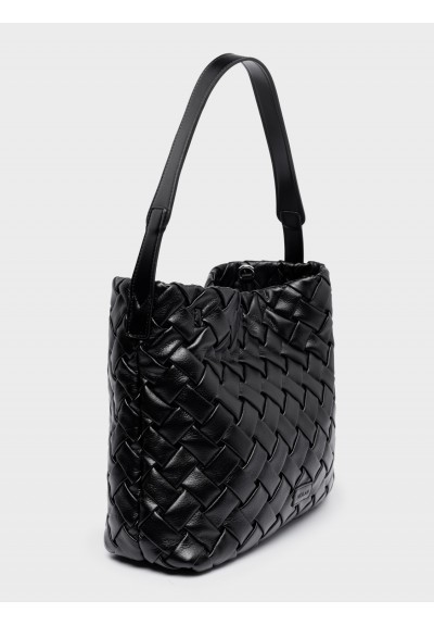 Nolah Γυναικεία Τσάντα ώμου & χιαστί Gemma Black Silver