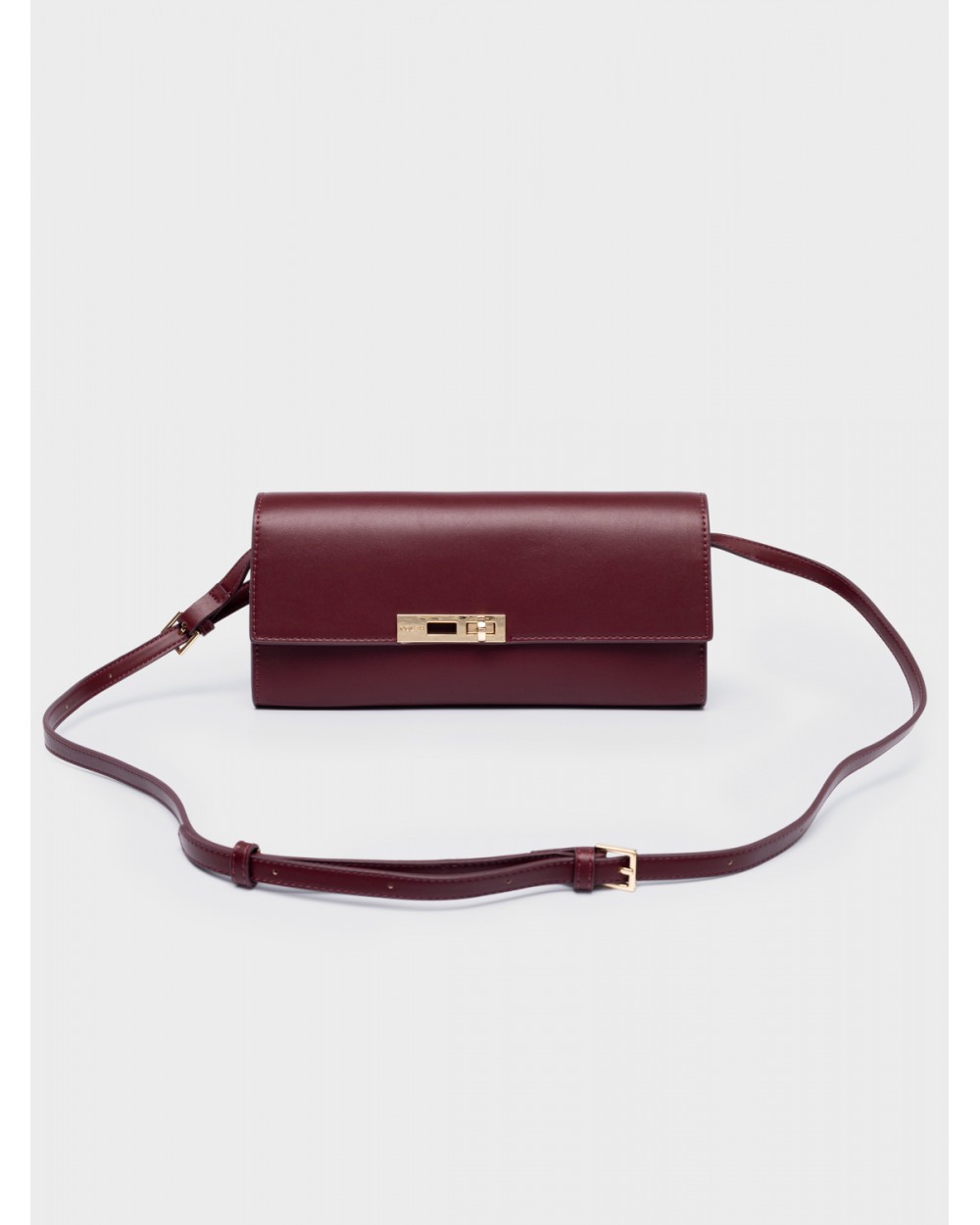 Nolah Γυναικεία Τσάντα ώμου & χιαστί Gabrielle Burgundy Gold Γυναικείες Τσάντες