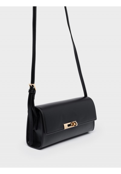 Nolah Γυναικεία Τσάντα ώμου & χιαστί Gabrielle Black Gold