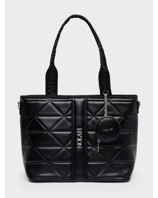 Nolah Γυναικεία Τσάντα ώμου & χιαστί Ava Black Silver
