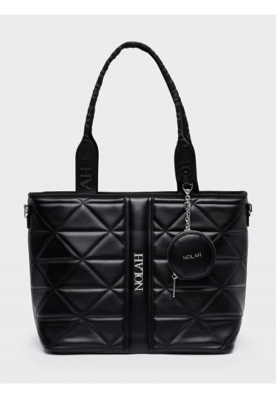 Nolah Γυναικεία Τσάντα ώμου & χιαστί Ava Black Silver