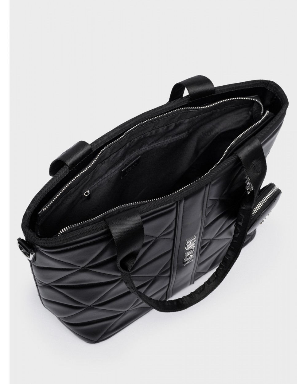 Nolah Γυναικεία Τσάντα ώμου & χιαστί Ava Black Silver Γυναικείες Τσάντες