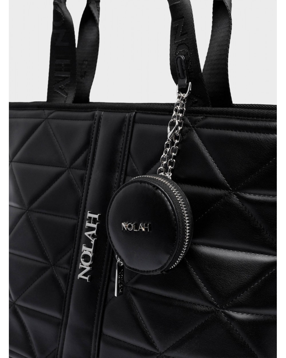 Nolah Γυναικεία Τσάντα ώμου & χιαστί Ava Black Silver Γυναικείες Τσάντες