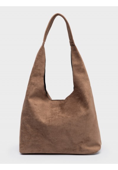 Nolah Γυναικεία Τσάντα ώμου Nora Brown Light Gold