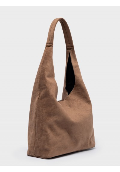 Nolah Γυναικεία Τσάντα ώμου Nora Brown Light Gold