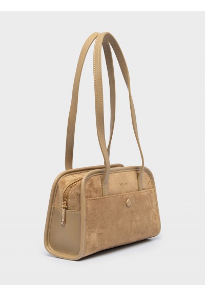 Nolah Γυναικεία Τσάντα ώμου & χιαστί Noema Beige