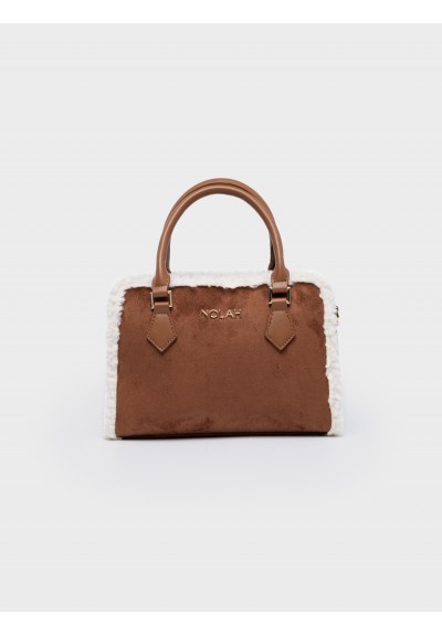 Nolah Γυναικεία Τσάντα ώμου  & χιαστί Autumnleaf Brown Cream