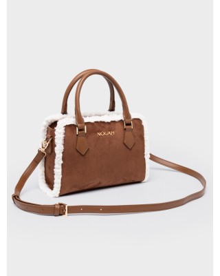 Nolah Γυναικεία Τσάντα ώμου  & χιαστί Autumnleaf Brown Cream