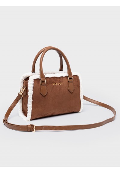 Nolah Γυναικεία Τσάντα ώμου  & χιαστί Autumnleaf Brown Cream