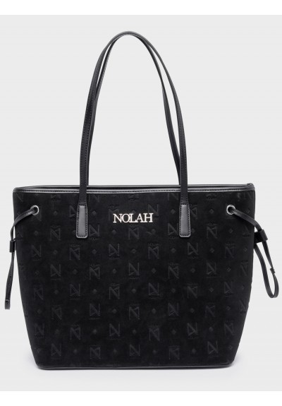 Nolah Γυναικεία Τσάντα ώμου Florence Black Silver