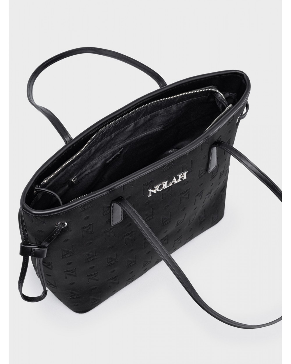 Nolah Γυναικεία Τσάντα ώμου Florence Black Silver Γυναικείες Τσάντες