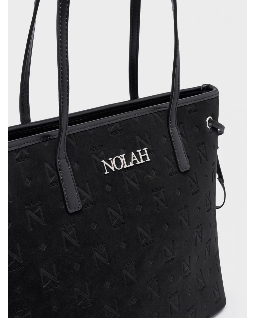 Nolah Γυναικεία Τσάντα ώμου Florence Black Silver Γυναικείες Τσάντες