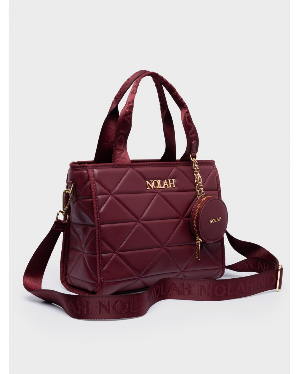 Nolah Γυναικεία Τσάντα ώμου & χιαστί Ryder Medium Burgundy Γυναικείες Τσάντες