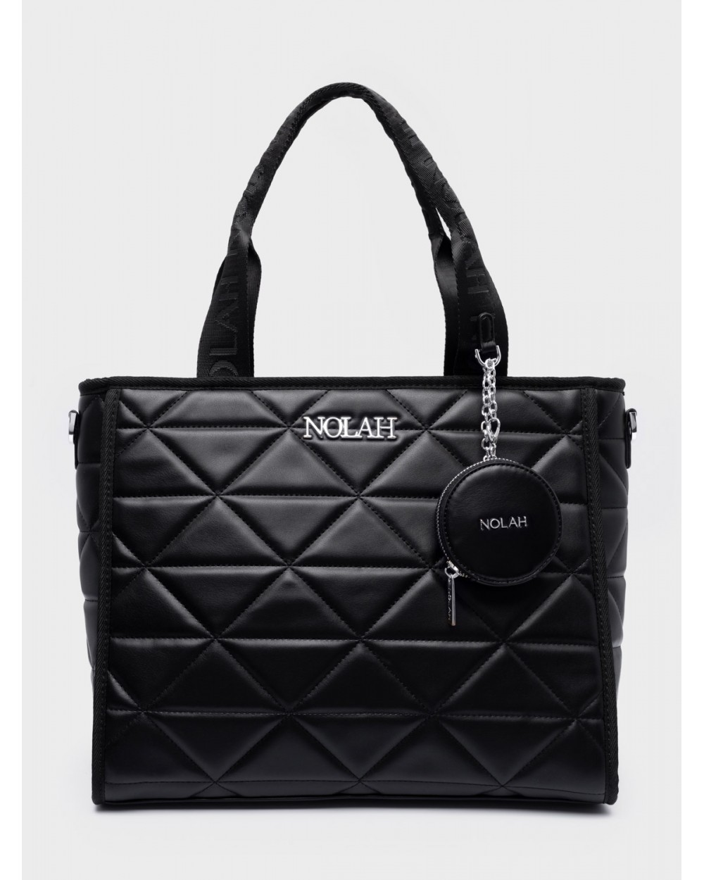Nolah Γυναικεία Τσάντα ώμου & χιαστί Ryder Large Black Silver Γυναικείες Τσάντες