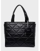 Nolah Γυναικεία Τσάντα ώμου & χιαστί Ryder Large Black Silver Γυναικείες Τσάντες