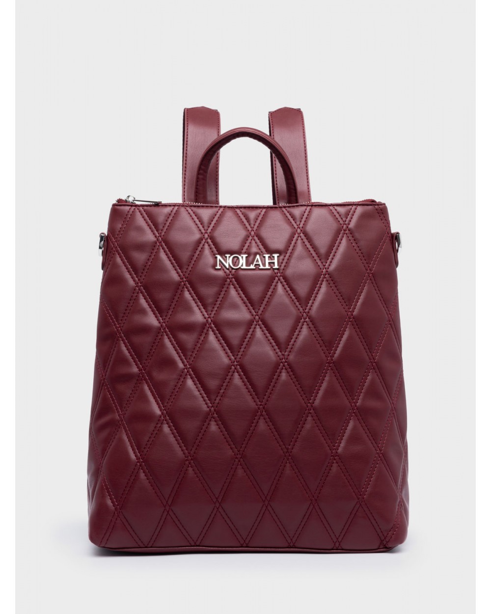 Nolah Γυναικεία Τσάντα Βackpack & χιαστί Rhode Burgundy Silver Γυναικείες Τσάντες
